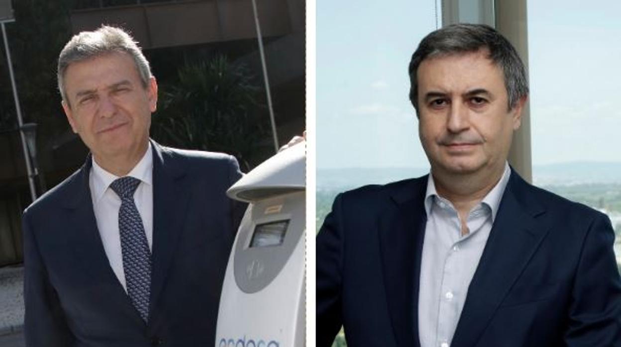 Francisco Arteaga, director general de Endesa en Andalucía hasta agosto; Rafael Sánchez Durán, nuevo director