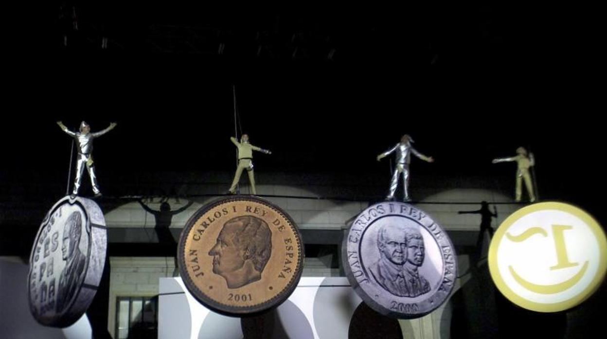 Fiesta de homenaje de despedida de la pesenta en 2002