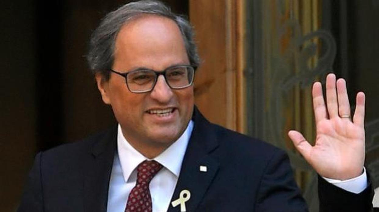 Quim Torra, presidente de Cataluña inhabilitado hace unos meses