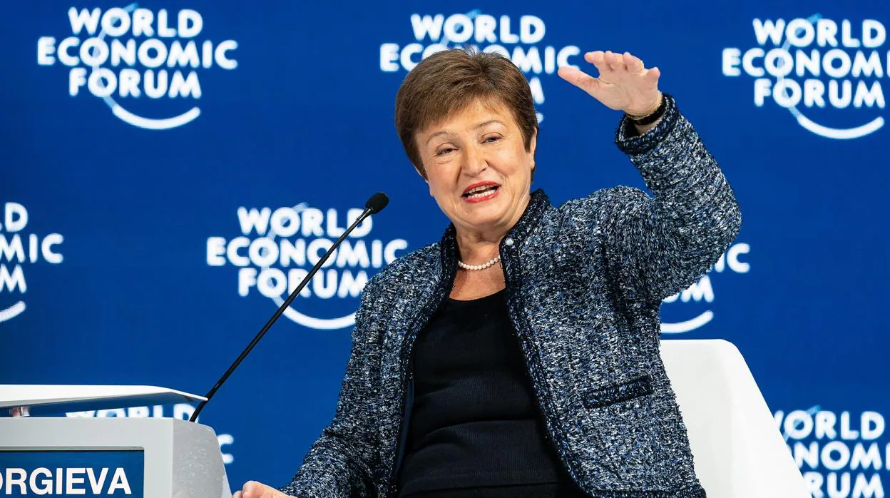 La presidenta del FMI, Kristalina Georgieva, el año pasado en Davos