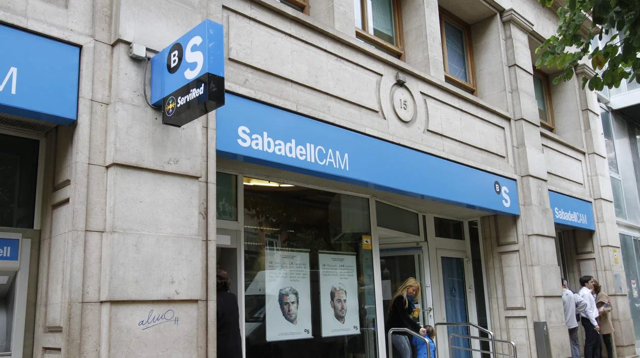Una oficina de Banco Sabadell