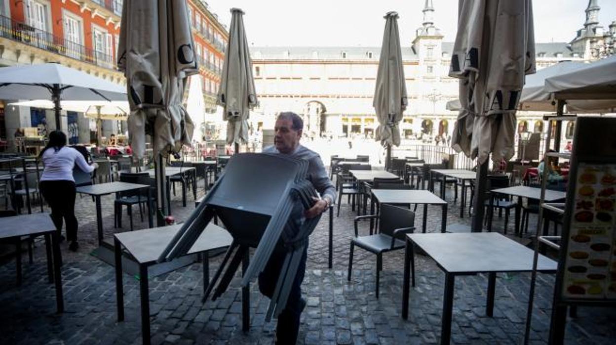 Restaurante en la Plaza Mayor de Madrid