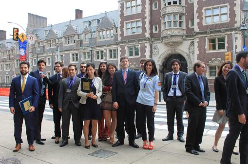 Los alumnos de IEB en su estancia académica en la Universidad de Wharton