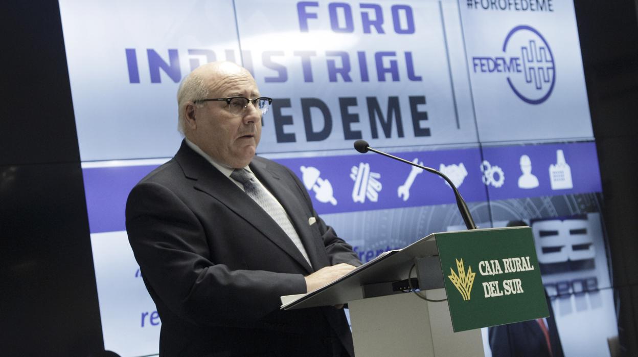 Francisco Javier Moreno Muruve, presidente de la patronal de empresarios del Metal, Fedeme