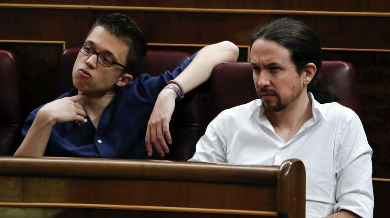 Errejón e Iglesias cuando compartían escaños en el Congreso