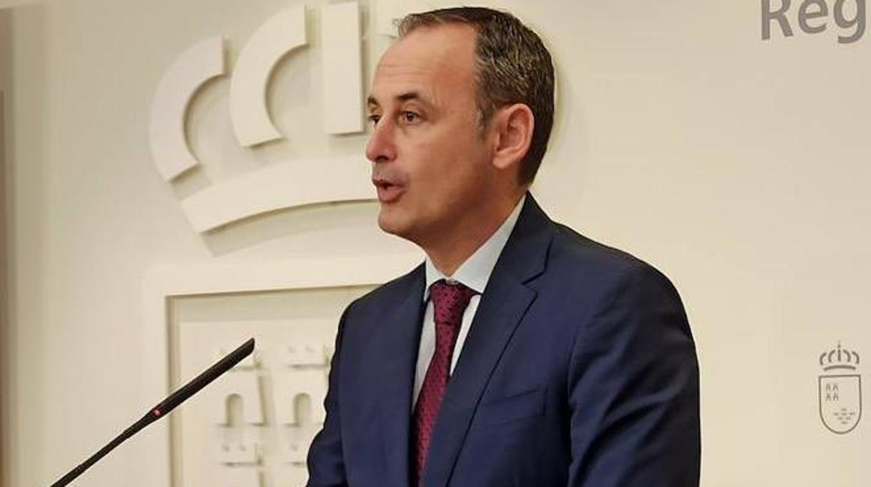 El consejero de Presidencia y Hacienda de Murcia, Javier Celdrán