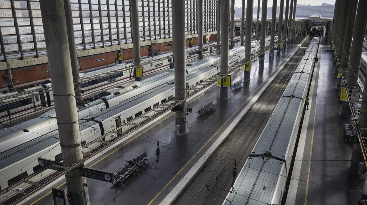 Trenes Ave en Atocha