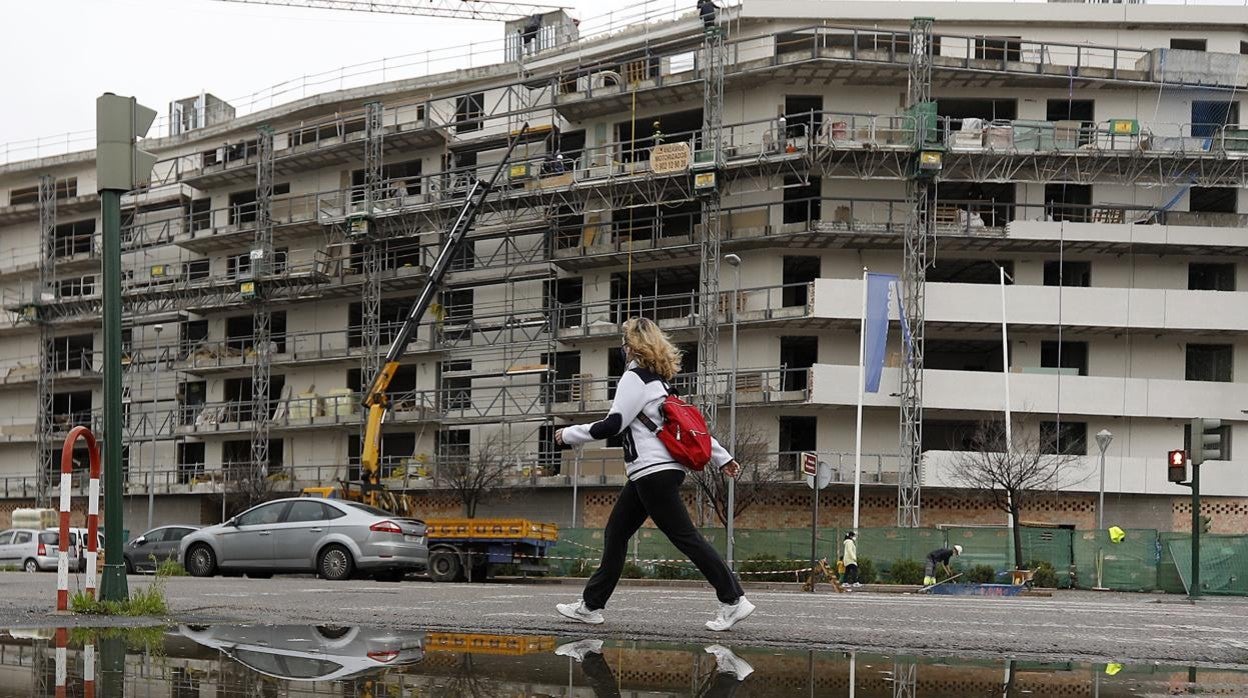 Una promoción de pisos en construcción en Córdoba