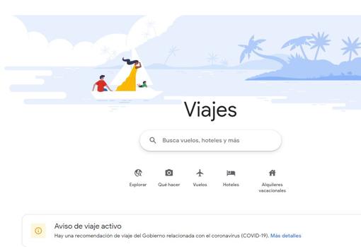 Google abre su propio portal de viajes