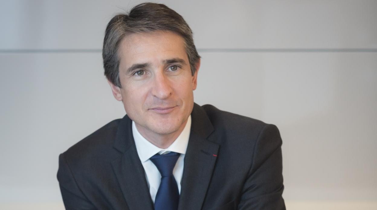 Patrice Caine, en la sede del grupo Thales en el distrito financiero de La Défense, en París