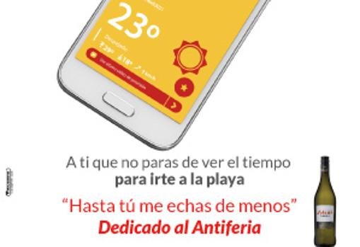 Mensajes dedicados al «antiferia»