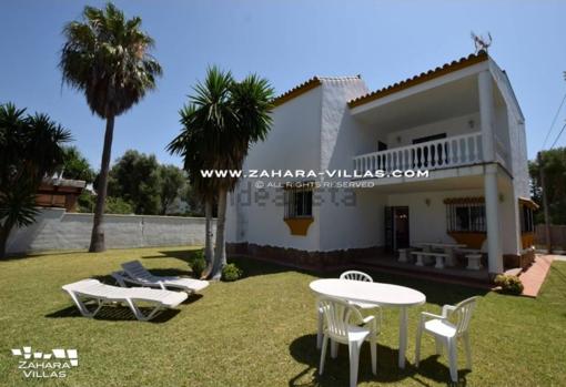 Jardín del chalé en Barbate