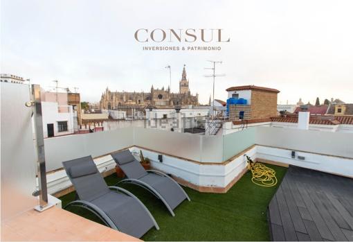 Terraza del ático junto a la Puerta de Jerez