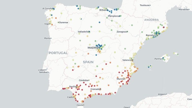 Las ciudades españolas, según su renta, paro y esperanza de vida