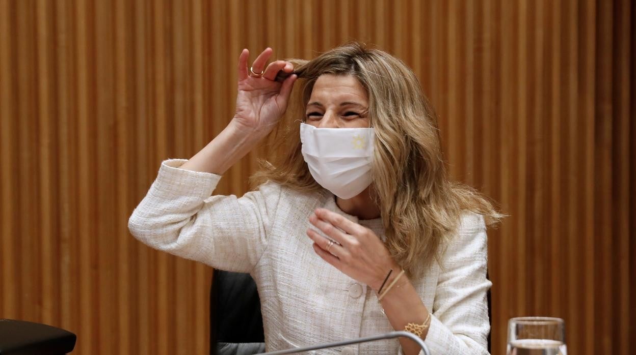 La vicepresidenta tercera y ministra de Trabajo, Yolanda Díaz