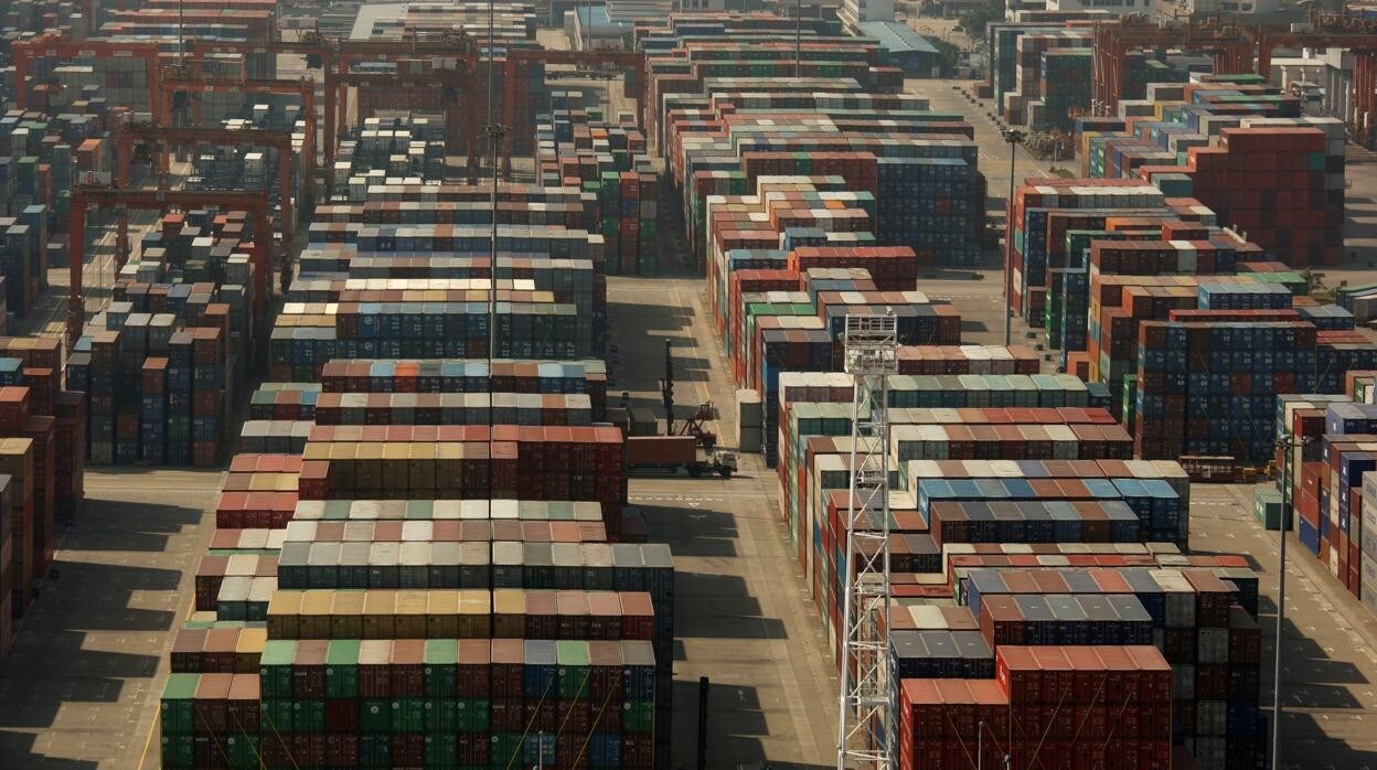 Imagen del puerto de Yantian