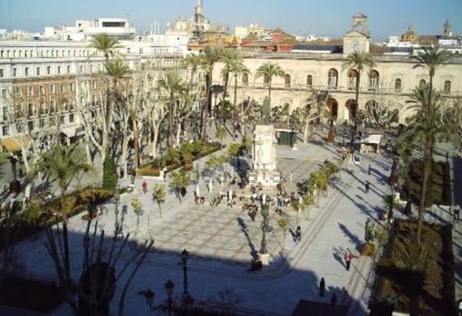 Vista panorámica de la Plaza Nueva