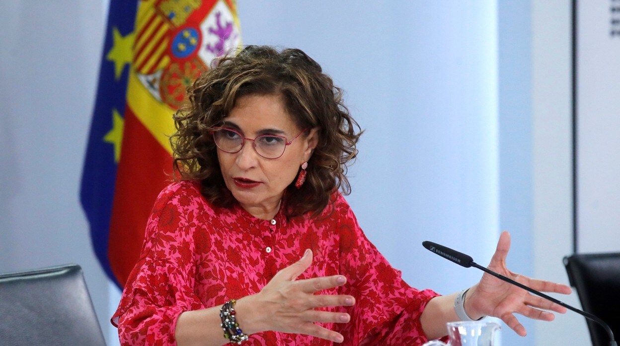 María Jesús Montero, ministra de Hacienda, hoy en el Consejo de Ministros