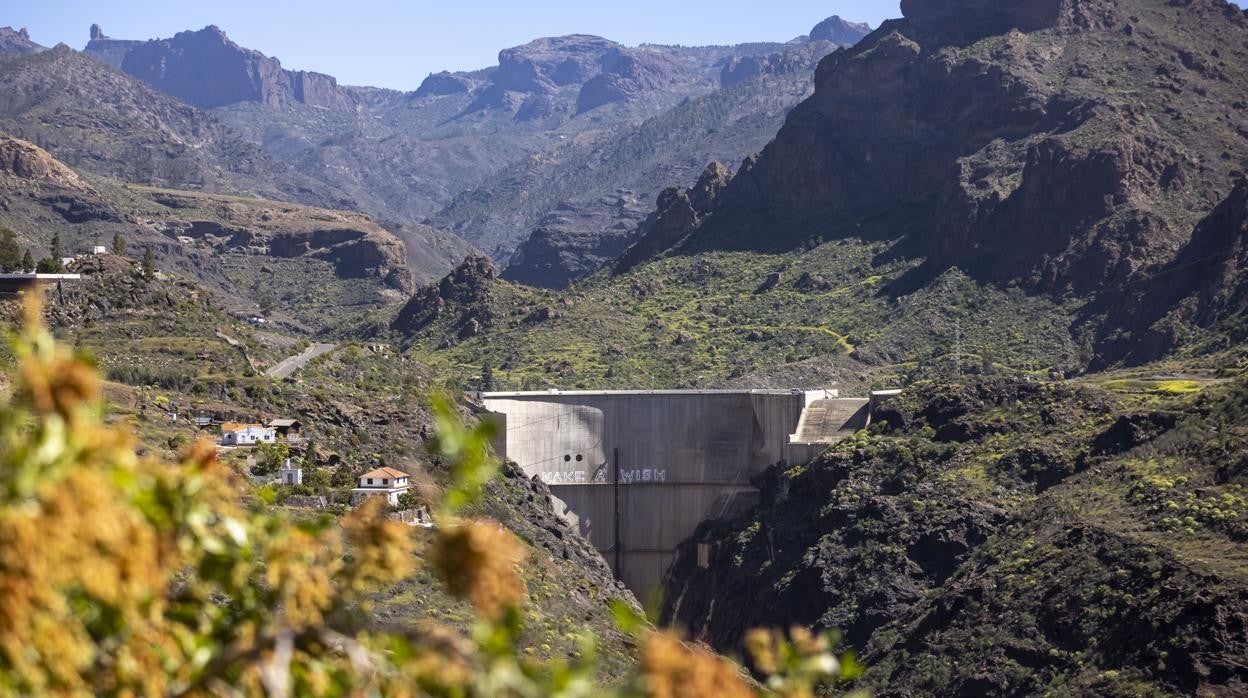 Presa de Soria, situada en Gran Canaria