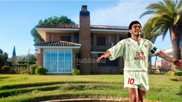 Se vende la casa en la que vivió Maradona en Sevilla: así es el chalet, valorado en más de un millón de euros