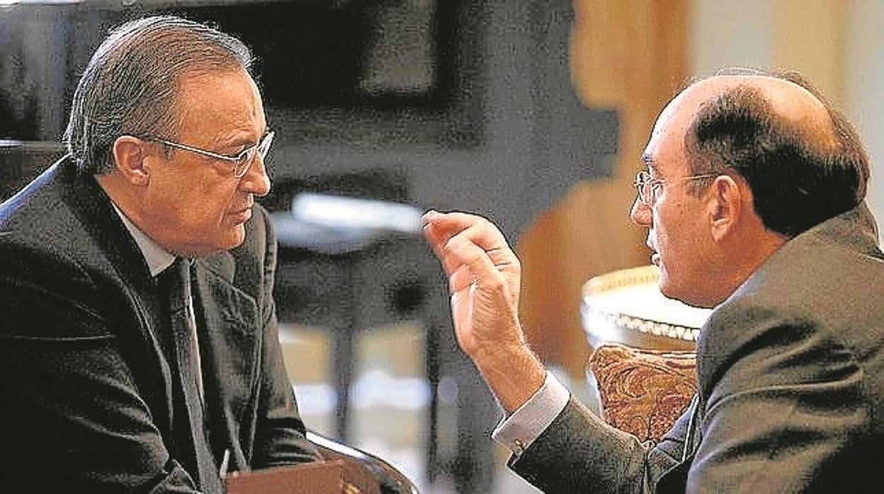Florentino Pérez, presidente de ACS, e Ignacio S. Galán, presidente de Iberdrola
