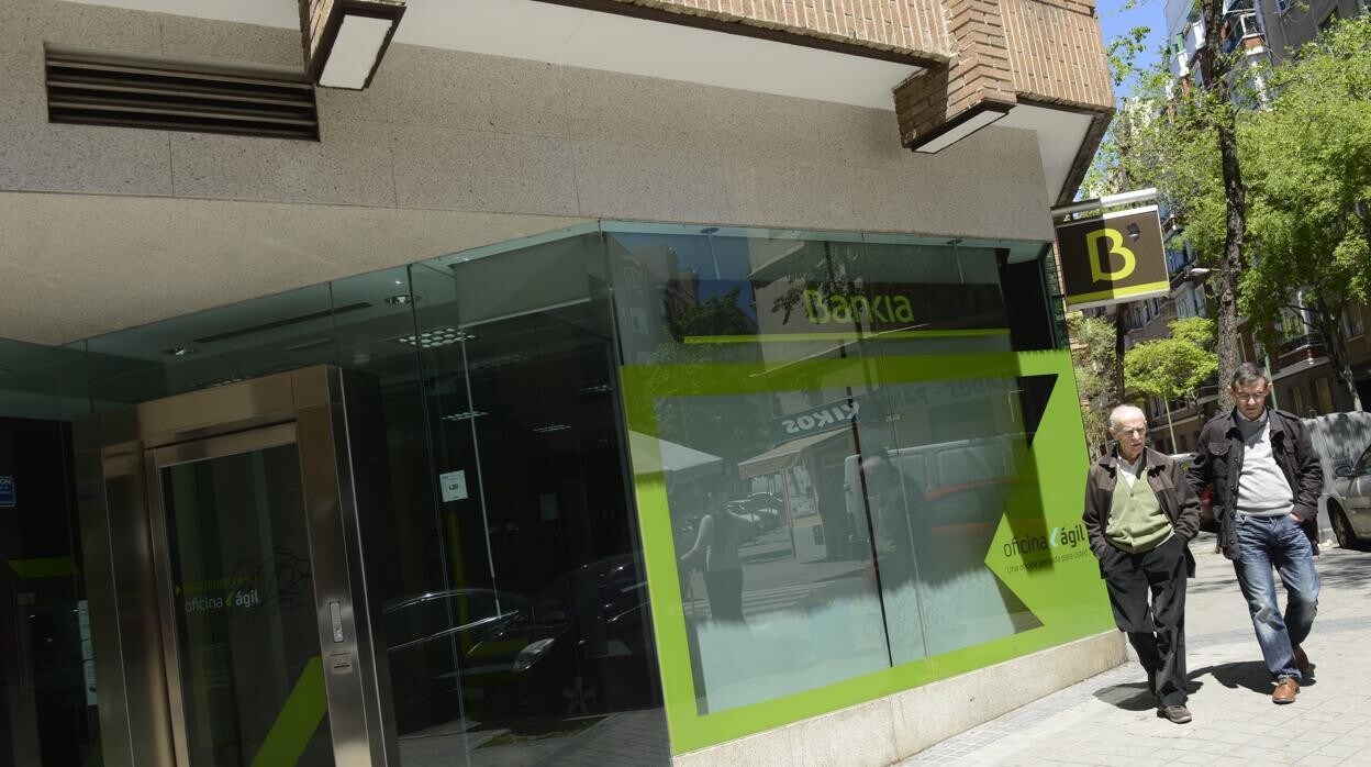 Una oficina de la ya extinta Bankia