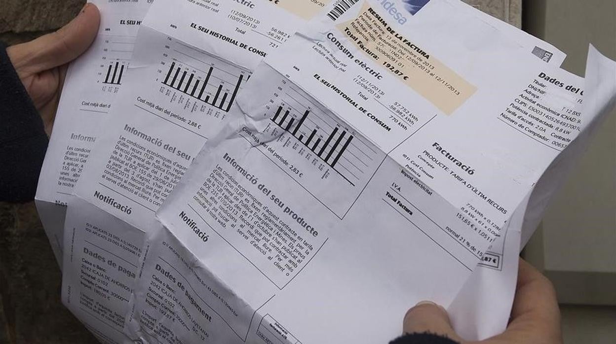 Facturas de electricidad