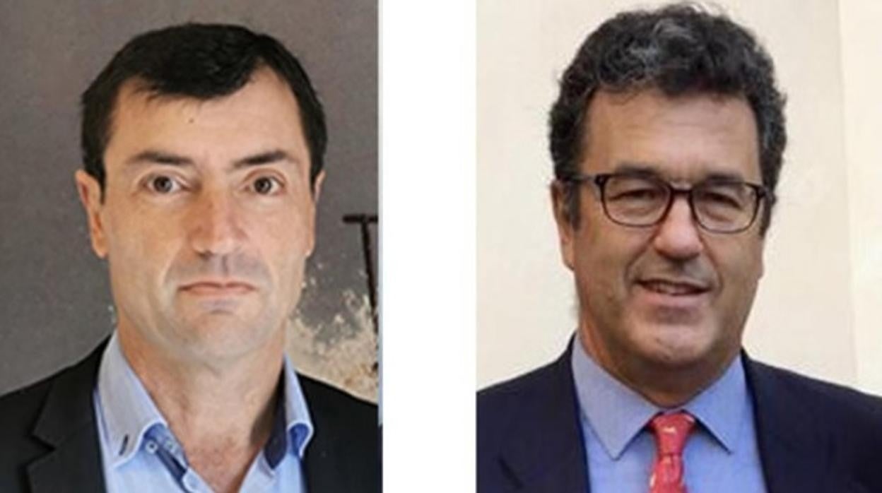 Clemente Fernández, portavoz de la sindicatura de accionistas AbengoaShares, y Juan Pablo López-Bravo, hasta presidente de Abengoa desde finales de 2020.