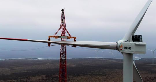 El parque eólico Cabo Leones III, construido por Repsol y el Grupo Ibereólica Renovables, producirá anualmente 520 Gwh