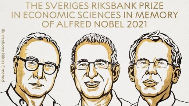 Card, Angrist e Imbens, Nobel de Economía por su contribución a la extensión de los experimentos naturales