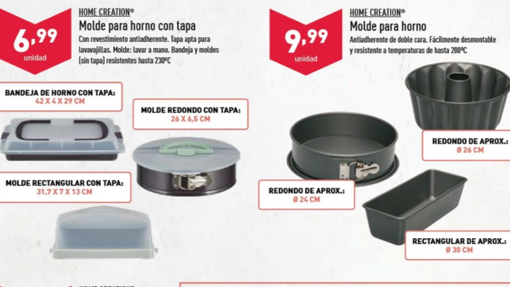 Moldes para horno