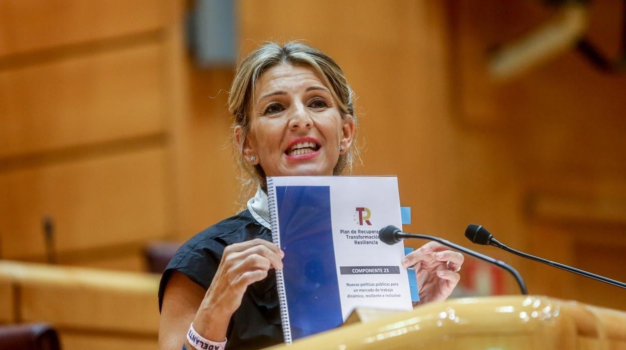 La vicepresidenta segunda del Gobierno y ministra de Trabajo, Yolanda Díaz