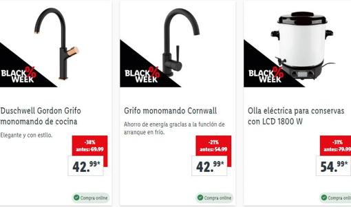 Descuentos en productos de cocina de Lidl