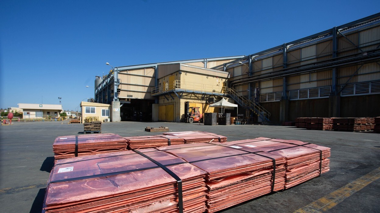 Cobre Las Cruces produce cátodos de cobre, uno de las materias más exportadas en AndalucíaVanessa Gómez