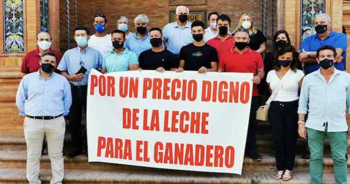 Protesta de los ganaderos andaluces