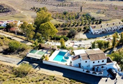 Vista aérea del cortijo en Turre