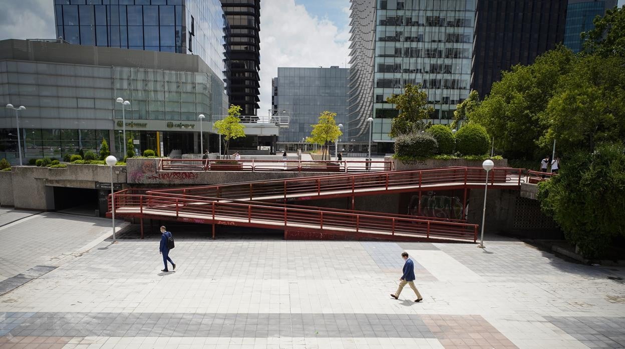 Zona Azca vacía en Madrid
