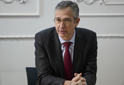 El gobernador del Banco de España en un acto en el Centro de Estudios Monetarios y Financieros, el pasado 18 de enero