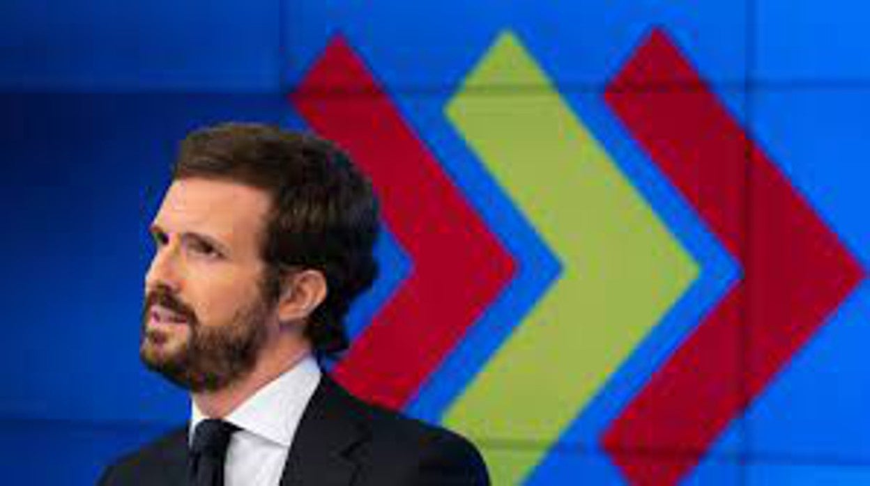 El presidente del PP, Pablo Casado