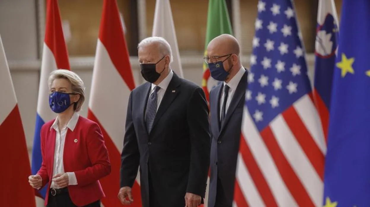 El presidente estadounidense Joe Biden y la jefa de la Unión Europea Ursula von der Leyen han lanzado un comunicado conjunto