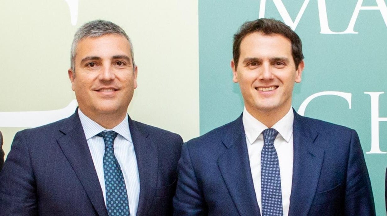 Vicente Morató y Albert Rivera, socio director del bufete Martínez-Echevarría