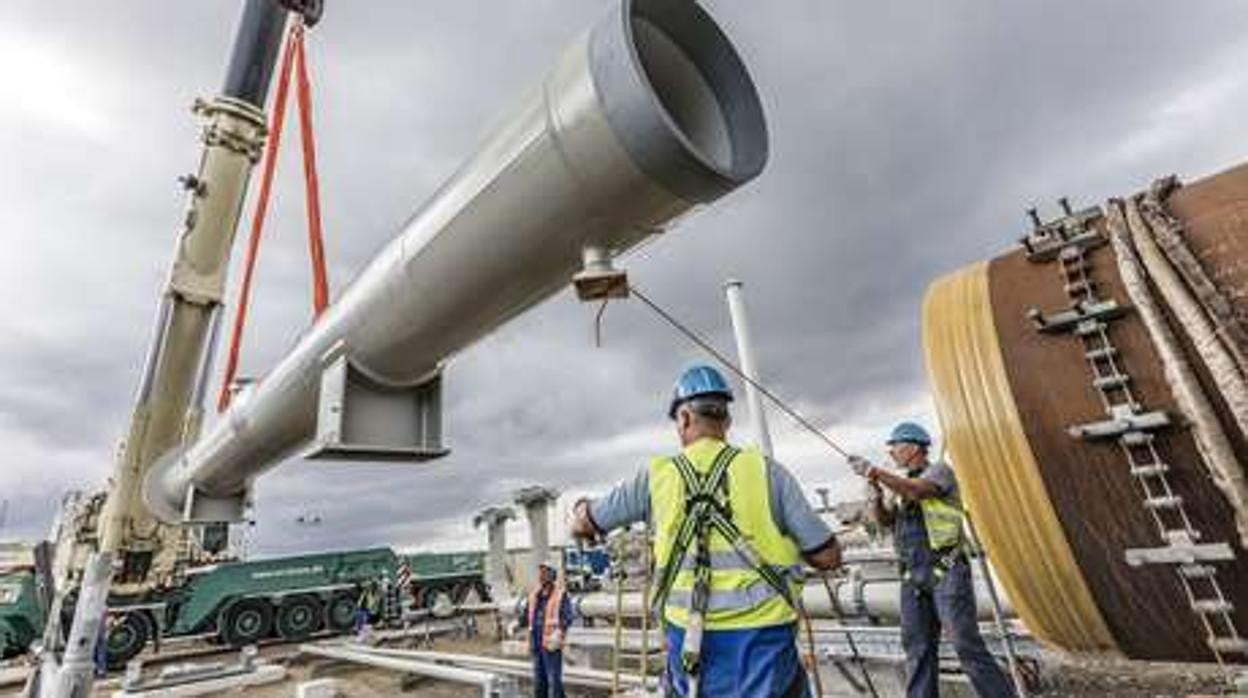 Gasoducto Nord Stream 2 que va desde Rusia a Alemania