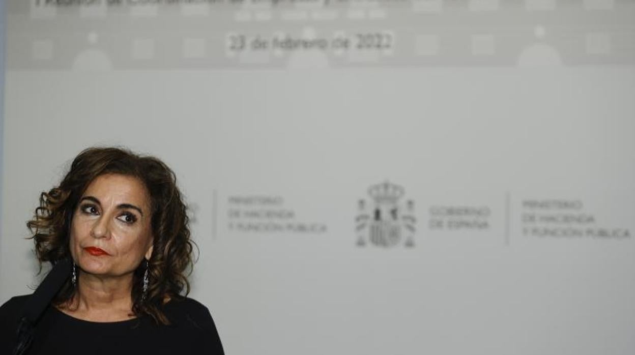 La ministra de Hacienda, María Jesús Montero