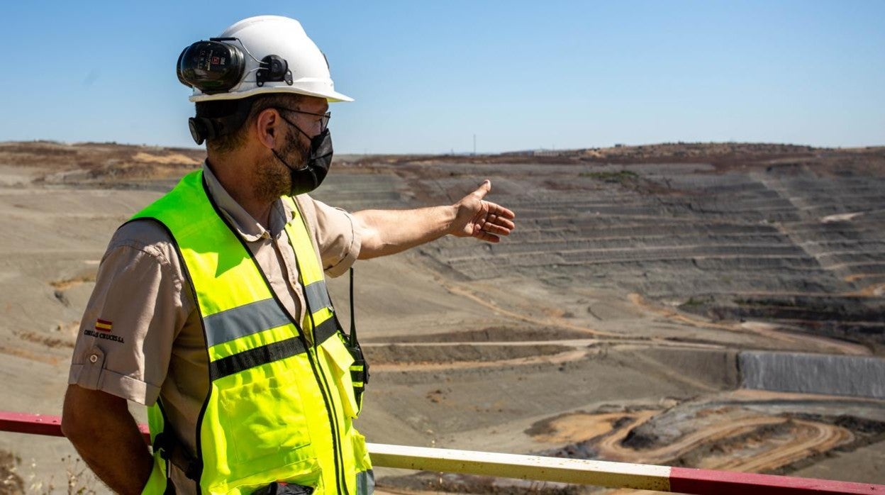 Operario de la mina Cobre Las Cruces, en la provincia de Sevilla