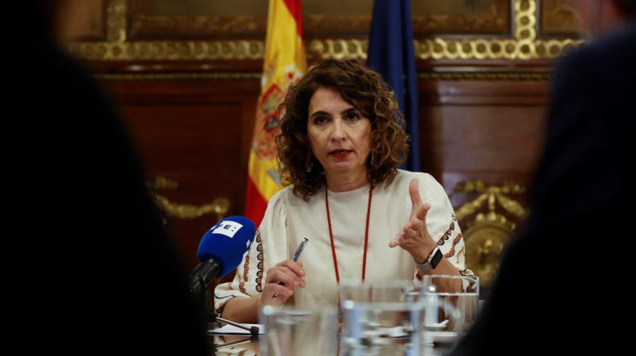 La ministra de Hacienda y Función Pública, María Jesús Montero