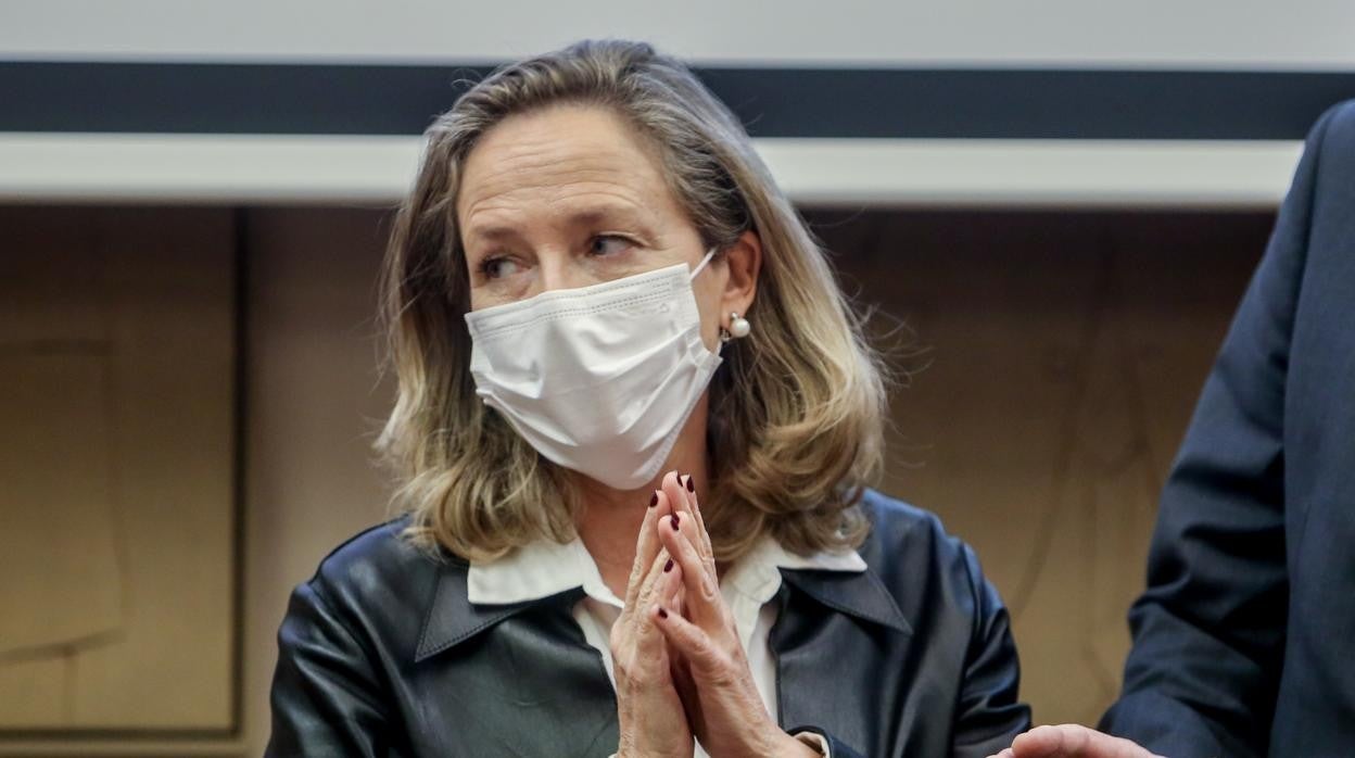 La vicepresidenta Nadia Calviño, la pasada semana en el Congreso
