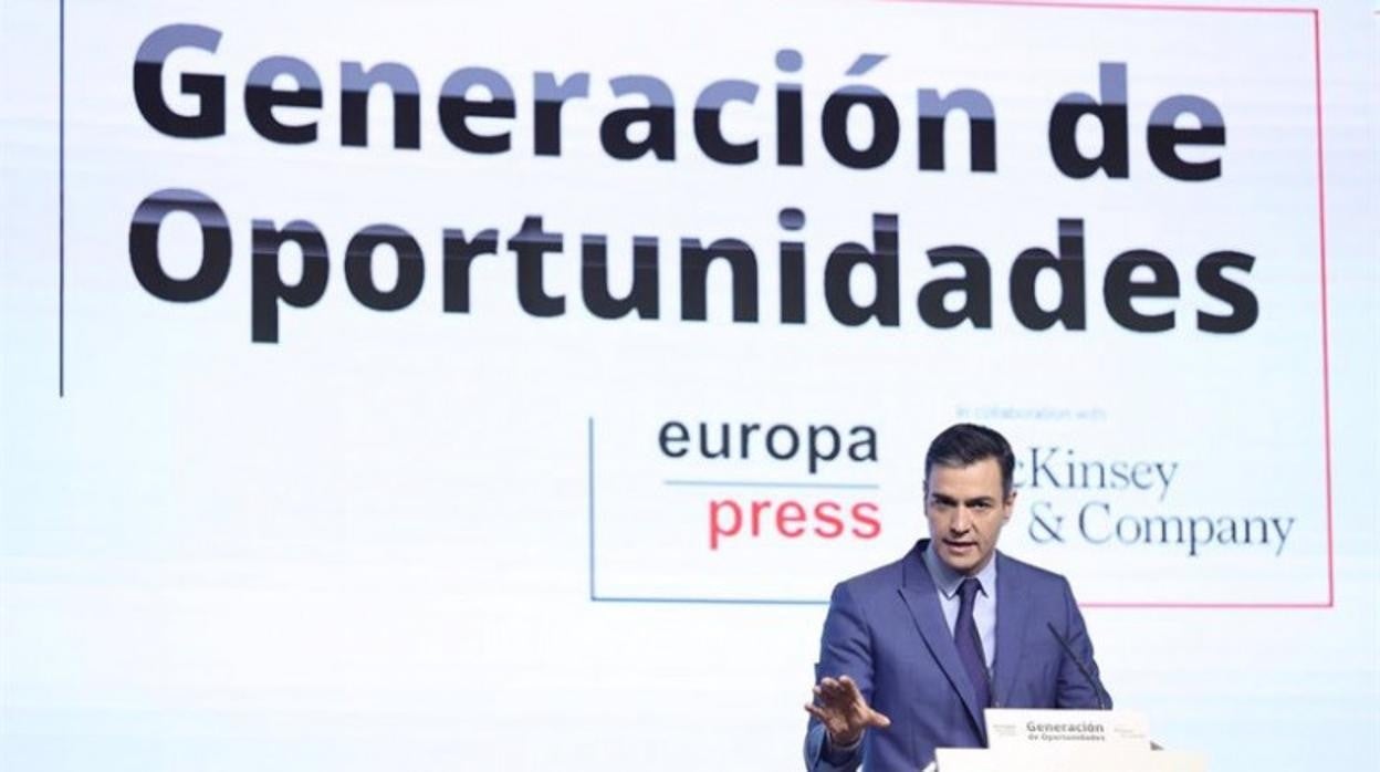 Pedro Sánchez, en un reciente acto