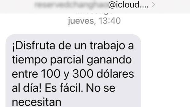 Alertan sobre el envío masivo por sms de ofertas de empleo sospechosas