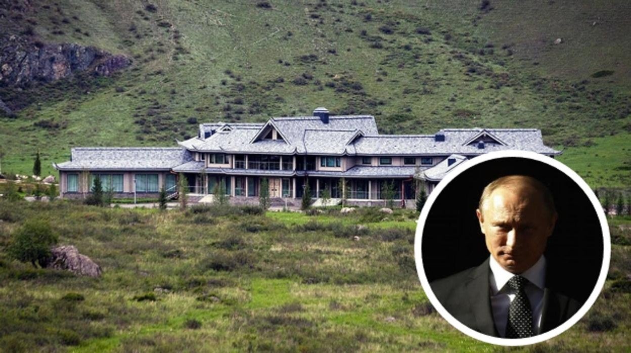 El refugio de Putin está enterrado bajo esta gran casa de campo en una finca en el complejo de Altayskoye Podvorie, en las montañas siberianas de Altái