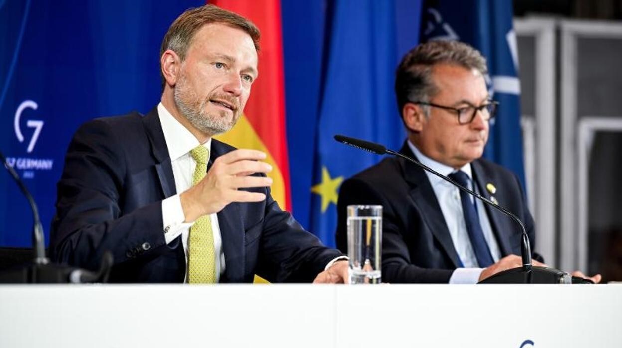 El ministro alemán de Finanzas, Christian Lindner y el presidente del banco central de Alemania, Joachim Nagel